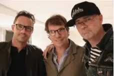  ?? TANYA TALAGA/TORONTO STAR ?? Patrick, left, Mike and Gord Downie attend the ceremony for Grand Chief Alvin Fiddler Friday at Roy Thomson Hall.