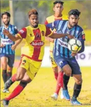  ?? AIFF ?? Minerva’s (right) loss to Gokulam has made their task difficult.
