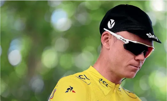  ?? PHOTO: GETTY IMAGES ?? British rider Chris Froome is at the centre of a storm surroundin­g his failing a doping test during the Spanish Vuelta.