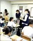  ?? ASEAN VIA FB ?? Students take Japanese language courses before going to study in Japan.