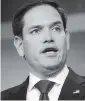  ??  ?? Republican U.S. Sen. Marco Rubio.