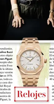  ??  ?? Relojes