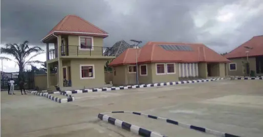  ??  ?? The completed structure of the Vocational (Oil &amp; Gas) Training Centre in Agadagba-Obon, Ondo State, one of the achievemen­ts of Dokubo