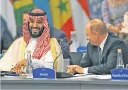  ?? AFP/ ALEJANDRO PAGNI ?? Crown Prince Mohammed bin Salman (left) and Russia’s President Vladimir Putin, pictured at the G20 Leaders’ Summit.