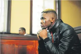  ?? Picture: Gallo Images ?? DOCKED. Murder-accused 27-year-old Sandile Mantsoe in the Johannesbu­rg Magistrate’s Court