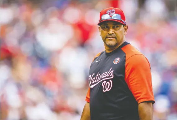  ?? SCOTT TAETSCH/USA TODAY SPORTS ?? Nationals manager Dave Martinez says he's spent many sleepless nights thinking about he can help his players succeed both in baseball and in life.