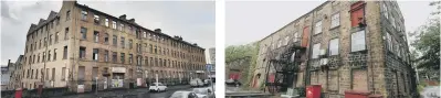  ??  ?? LACONIA BUILDING, BRADFORD With grants or loans to stabilise the building and undertake additional feasibilit­y study, could create 155 homes ABBEY MILLS, KIRKSTALL, LEEDS With surveys completed, and initial investment of £100,000, has capacity to...
