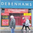  ??  ?? Closing The Debenhams in Perth