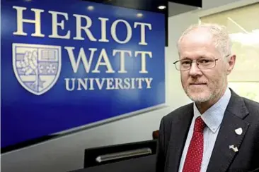  ??  ?? HWUM chief executive officer and provost Prof Robert Craik.