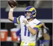  ?? ROGER STEINMAN — THE ASSOCIATED PRESS ?? Brett Rypien could start at QB for the Rams on Sunday at Green Bay.