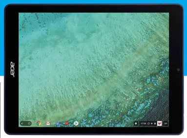  ??  ?? ABOVE Acer has matched the iPad’s 264ppi screen and it looks great