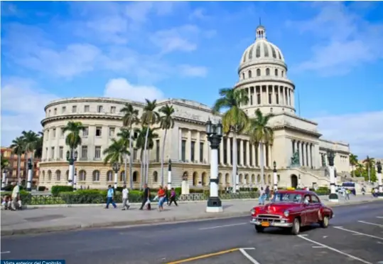  ??  ?? Vista exterior del Capitolio