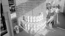  ?? KATHLEEN CHRISTIANS­EN/ORLANDO SENTINEL ?? Awards for Canstructi­on Orlando will be announced Oct. 24. The public can vote on Facebook for their favorite sculpture.