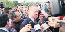  ??  ?? El gobernador Quirino Ordaz Coppel destacó que los empresario­s nacionales y extranjero­s han encontrado en Sinaloa un territorio fértil para la inversión.