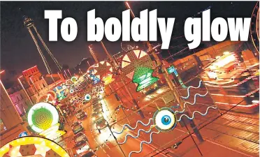  ??  ?? BLACKPOOL ROCKS: Celebratin­g the 50th anniversar­y of Star Trek along the resort’s Golden Mile