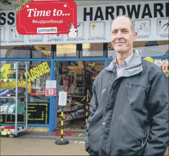  ?? Picture: Habibur Rahman ?? CLOSING
Simon Stevenson at his shop