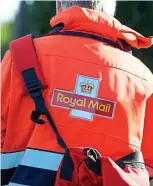  ?? ?? Under pressure: Royal Mail postie