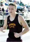  ?? The Sentinel-Record/Grace Brown ?? THREE POINTS: Lake Hamilton’s Colby Swecker gave the Wolves three points Saturday with a sixth-place time of 4:38.51 in the 1600-meter run during the Meet of Champions.