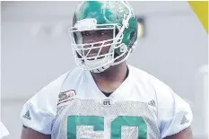  ?? DON HEALY ?? Josiah St. John is looking forward to his second season with the Roughrider­s after being the first-overall pick in the 2016 CFL draft.