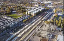  ?? LIPO CHING — STAFF — STAFF ARCHIVE ?? Google’s proposed transit-oriented village near the Diridon Station would replace a hodgepodge of aging structures and vacant lots.