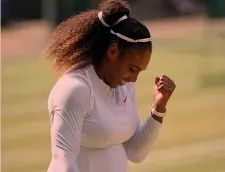  ??  ?? Serena Williams, 36 anni, ex numero 1 al mondo ha vinto 23 Slam AP