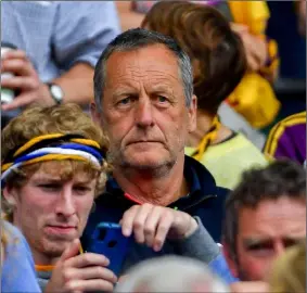  ??  ?? Face in the crowd...John Meyler watching last year’s Leinster final between his native Wexford and Kilkenny in Croke Park.