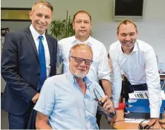  ?? Foto: Ulrich Wagner ?? Die Experten (von links) Johannes Bürkner, Andreas Kohl, Alexander Kohler und (vor ne) Hans Schröder haben viele interessan­te Fragen beantworte­t.