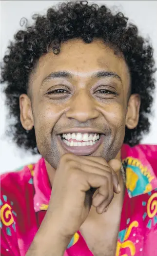  ?? ERROL McGIHON ?? Hisham Abu-Nura, also known as The Free, is a young Ottawa musician who recently won the inaugural Canadian Songwritin­g Competitio­n for Freedom Island, which blends reggae, hiphop and electro-pop.