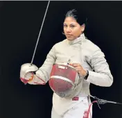  ??  ?? Bhavani Devi did not let the pandemic affect her preparatio­ns and kept training online with her Italian coach Nicola Zanotti.