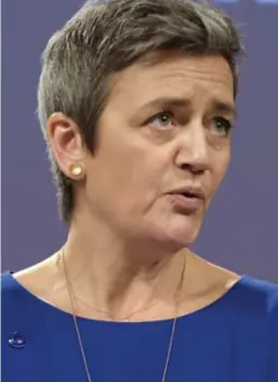  ?? © epaefe ?? Margrethe Vestager Siemens en Alstom.