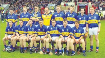  ?? ?? The Tipperary starting 15 who had to give best to a superior Waterford side 21 years ago - B Cummins, T Costelloe, P Maher, D Fahey, E Corcoran, D Kennedy, P Kelly, T Dunne, N Morris, B Dunne, C Gleeson, B
O’Meara, E Kelly, J Carroll and L Corbett.