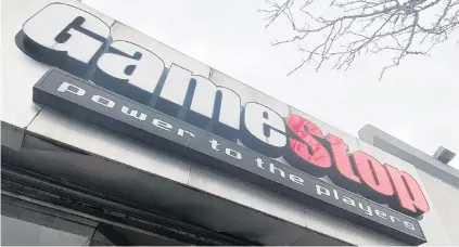  ?? PHOTO: REUTERS ?? Meteoric rise. . . A GameStop store is seen in New York this month.