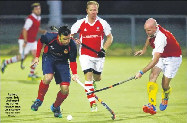  ?? Picture: Matt Bristow FM5003074 ?? Ashford men’s 3rds challenged by Sutton Valence 2nds on Saturday