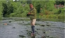  ?? BBC ?? The recent BBC TV documentar­y What’s Killing Our Rivers? presented by environmen­t correspond­ent Wyre Davies