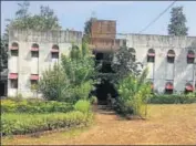  ?? HT ?? A residentia­l facility for tribal students set up by RSSaffilia­te Vanavasi Kalyan Ashram; (right) One of the toilets built by the government for tribal households in Gujarat’s Dang. Both the steps are seen as part of BJP’s persistent efforts to expand...