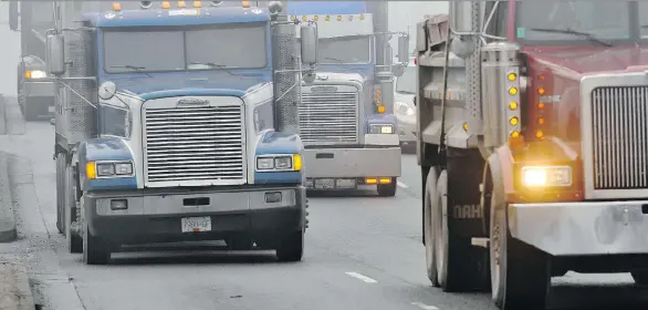  ??  ?? Trucking companies are looking for more latitude to conduct random testing of drivers since their workplace is on public roads, says Louise Yako, CEO of the B.C. Trucking Associatio­n.