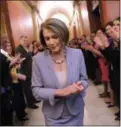  ?? WASHINGTON POST FILE ?? Minority Leader Nancy Pelosi, D-Calif., seen here in this file photo, said Republican­s put profits over the privacy concerns of Americans.
