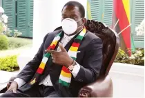  ??  ?? President Mnangagwa during an interview in Harare over the weekend