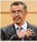  ??  ?? Tedros Adhanom Ghebreyesu­s