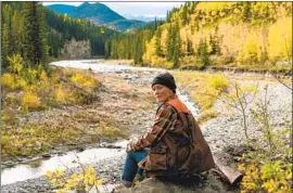  ?? Daniel Power Focus Features ?? EDEE (Robin Wright) retreats into the mountains of Wyoming in film “Land.”