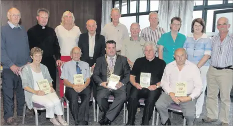  ??  ?? Committee members at the launch of ‘Crossabeg A Parish and it's People’ in the Ferrycarri­g Hotel Back: Robert Harvey, Fr. Jim Finn, PP, Ann Kehoe, Hiliary Murphy, John Foley, Pat Reck, Danny Gayer, Alice Devine, Anne Cowman and Joe Berney. Front; Moira...