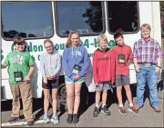  ?? CONTRIBUTE­D PHOTO ?? Gordon County 4-H’ers at Junior Conference (L-R: Bobby Hicks, Devany Camp, Kennedy Chambers, Christophe­r Camp, Dalton Lowery, and Teen Leader Bryson Smith). Allie Griner 4-H Gordon County Extension Agent