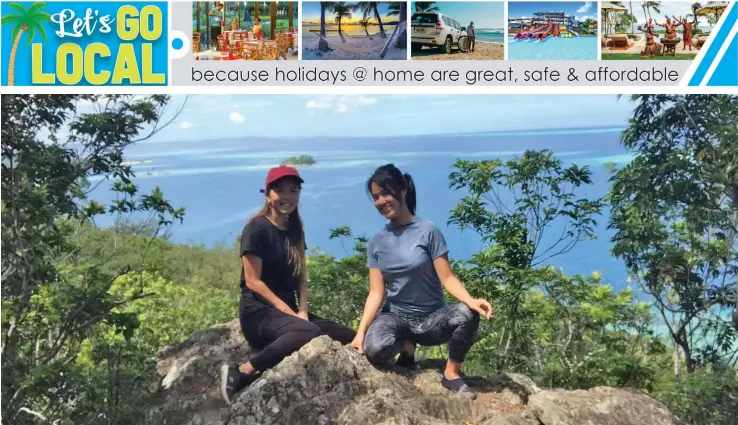  ??  ?? Chizuru Horiba (left) with her best friend Asuka Okasaka . Ms Horiba was a guest onboard the Captain Cook Cruises Fiji MV Reef Endeavour, four night Yasawa Islands Cruises from December 28, 2020 to January 2, 2021.