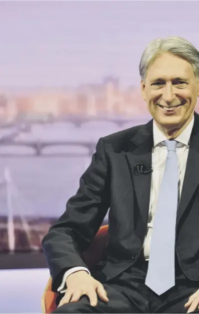  ??  ?? 0 Chancellor Philip Hammond – asked if he thought he would be sacked – said: ‘I’m sure I’m not going to be sacked because I’m going to resign before we get to that point’