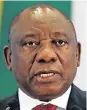  ??  ?? CYRIL RAMAPHOSA