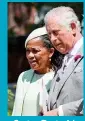  ??  ?? Saving Doria: It’s Charles to the rescue at the royal wedding.