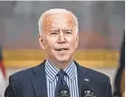  ?? SAMUEL CORUM/ GETTY IMAGES ?? President Joe Biden will turn to his next phase of recovery after he signs the bill.