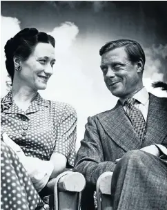  ?? Picture: Bettmann ?? Wallis Simpson, Duchess of Windsor, Edward, Duke of Windsor