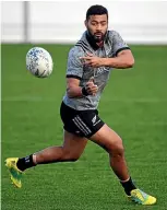  ??  ?? Richie Mo’unga appeals as a better option at first five-eighth for the All Blacks.