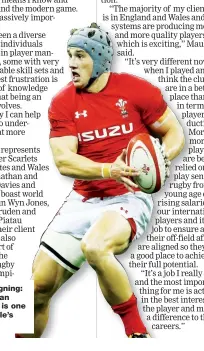  ??  ?? Star signing: Jonathan Davies is one of Maule’s clients